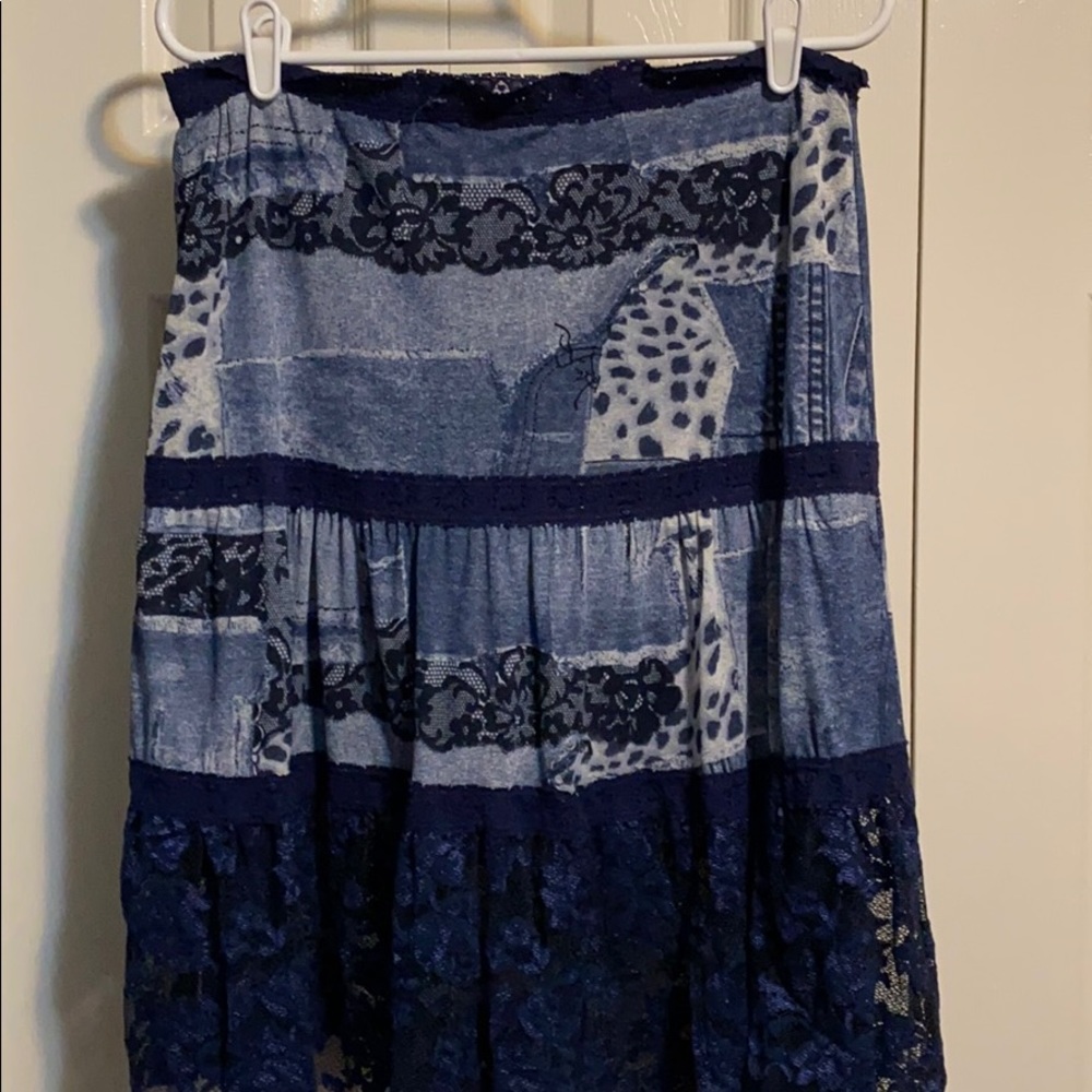 Blue skirt